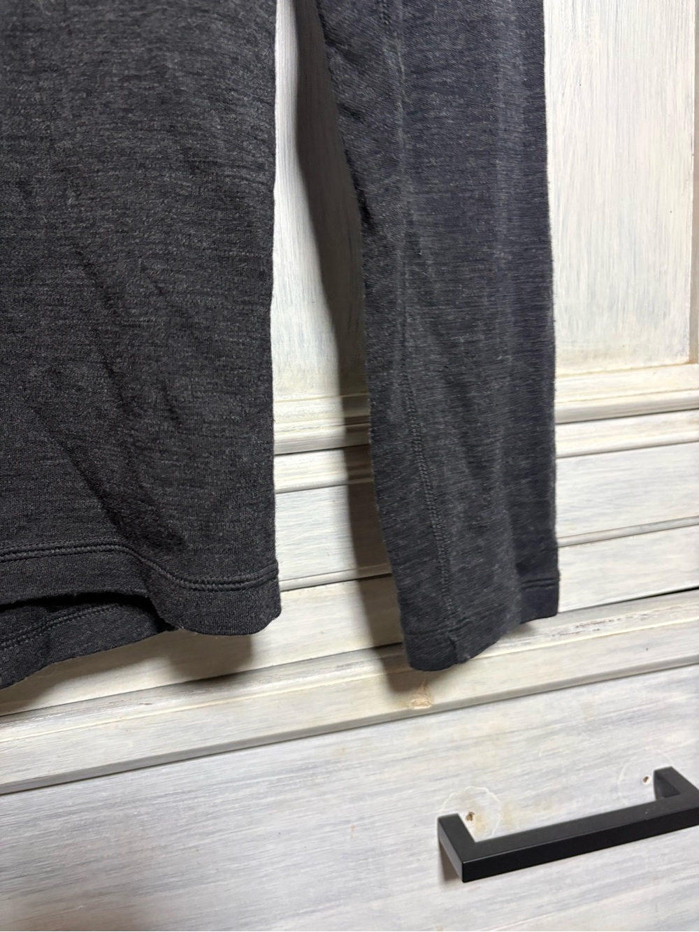 Men’s Smartwool Charcoal 1/4 Zip Merino Wool Base Layer Hiking Outdoors Thermal - Picture 3 of 8